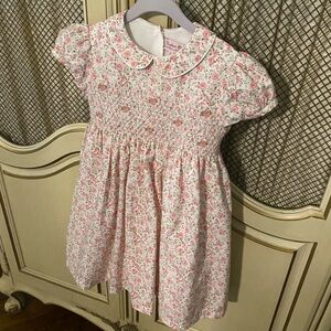 3T Trotters London Smocked Garden Rose Dress